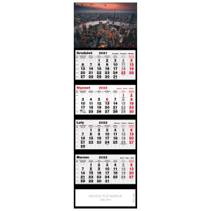 kalendarz czterodzielny - NOCNE MIASTO