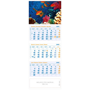 kalendarz trójdzielny - GŁĘBIA OCEANU