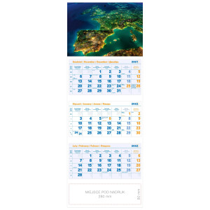 kalendarz trójdzielny - EUROPA
