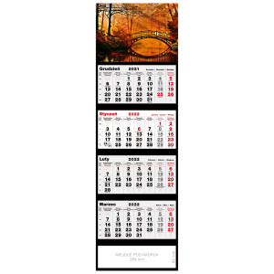 kalendarz czterodzielny - W PARKU