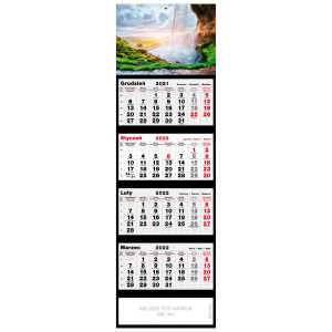 kalendarz czterodzielny - WODOSPAD