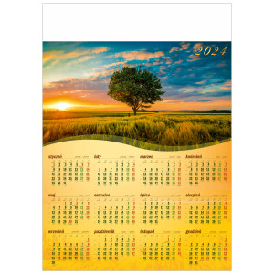 ZACHÓD SŁOŃCA kalendarz A1