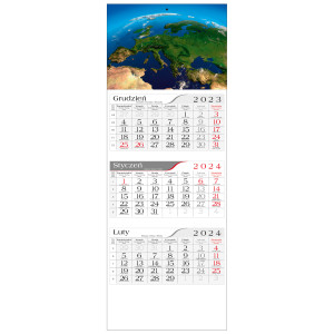 kalendarz trójdzielny- EUROPA