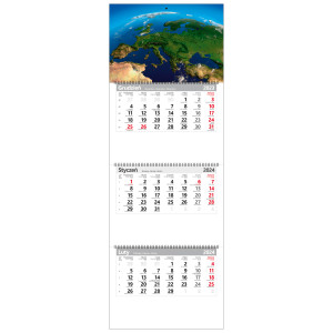 kalendarz trójdzielny EUROPA spiralowany