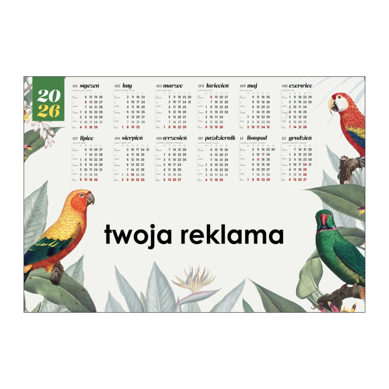 STICKY - kalendarz na papierze magnetycznym